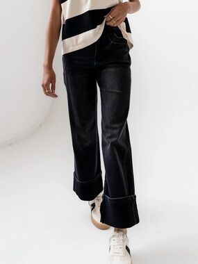 Bohme Jade Wide Cuffed Jeans